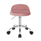 BukkitBow bureaustoel van kunstleder met rugondersteuning, metalen onderstel, wielen en in hoogte verstelbaar van 43-55 cm.