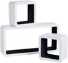 BukkitBow kubus wandplanken set van 3, houten boekenplanken voor kinderkamer, decoratieve en functionele muurplanken