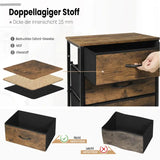 BukkitBow ladekast van gefabriceerd hout met 5 stoffen lades, lichtgewicht en stabiel, multifunctioneel voor op kantoor of in huis