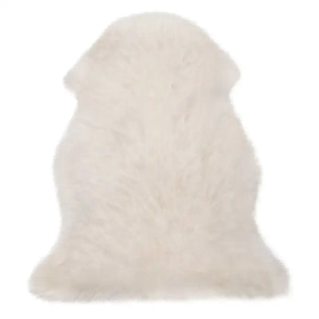 Witte BukkitBow lams- en schapenvacht, 6cm dik, wasbaar, polyester, verschillende maten, natuurlijke vacht voor interieurdecoratie
