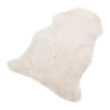 Witte BukkitBow lams- en schapenvacht, 6 cm dik, wasbaar, in verschillende maten, gemaakt van 95% polyester, zachte vacht
