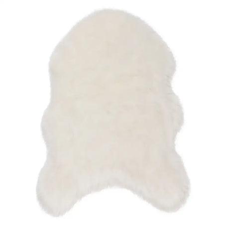 Witte BukkitBow lamsvacht of schapenvacht, 6cm dik, wasbaar, in verschillende maten, polyester vacht van BukkitBow.