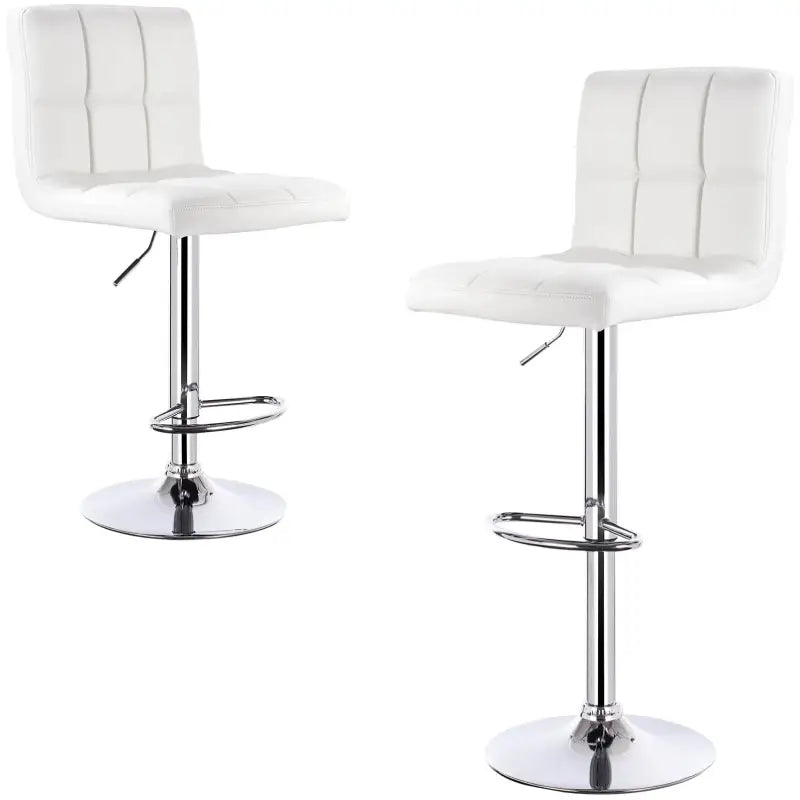 BukkitBow leren barkruk met metalen frame, ergonomische rugleuning, verstelbaar en draaibaar, zithoogte 60-82 cm.