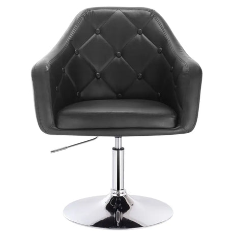 Luxe BukkitBow barkruk met kunstleer of fluweel, verchroomd staal, verstelbaar en draaibaar, zithoogte 46,5-62,5 cm.