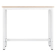 Luxe BukkitBow metalen bartafel voor binnen en buiten, rechthoekig, 120x40x100 cm, geschikt voor bar en loungegebruik.