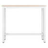Luxe BukkitBow metalen bartafel voor binnen en buiten, rechthoekig, 120x40x100 cm, geschikt voor bar en loungegebruik.
