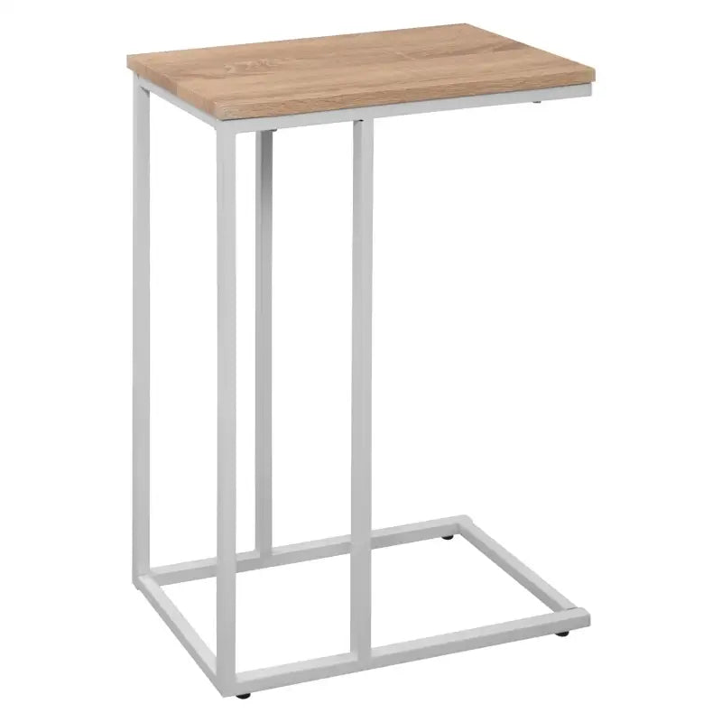 Luxe BukkitBow bijzettafel met metalen frame, geschikt voor laptop, hoogte 63 cm, modern design, perfect voor woonkamer of kantoor.