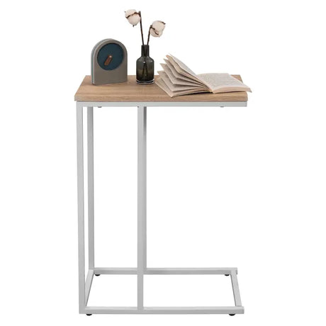 Luxe BukkitBow bijzettafel met metalen frame, geschikt voor laptop, 63 cm hoog, modern design, perfecte aanvulling voor woonkamer.