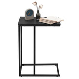 Luxe BukkitBow bijzettafel met metalen frame, 63 cm hoog, ideaal voor laptop en decoratie, modern ontwerp in zwart en goud.