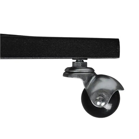 Luxe BukkitBow bijzettafel op wielen met metalen frame, geschikt voor laptop, 60 cm hoog, modern design voor woonkamer.