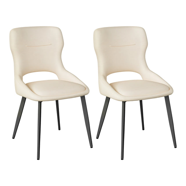 Set van 2 BukkitBow luxe draaibare eetkamerstoelen met chenille bekleding en metalen poten, elegant en comfortabel design