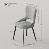 Set van 2 BukkitBow luxe draaibare eetkamerstoelen met chenille bekleding en metalen poten, comfortabel en stijlvol voor de eetkamer