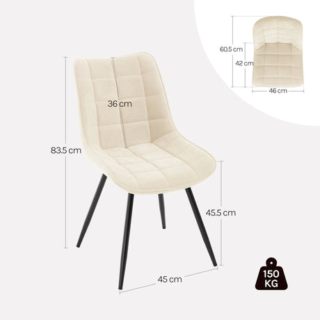 Set van 4 moderne BukkitBow luxe draaibare velvet eetkamerstoelen met comfortabele zitting en stijlvolle uitstraling.