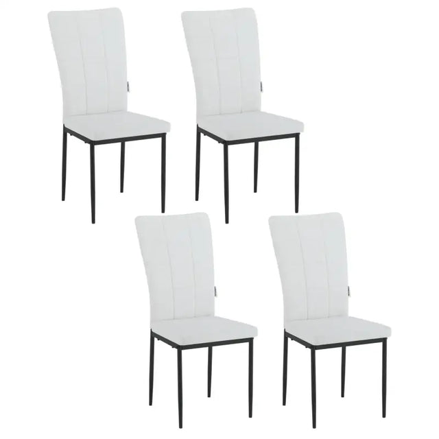 Luxe eetkamerstoel van BukkitBow met fluwelen en kunstlederen bekleding, metalen frame en ergonomisch ontwerp, 46 cm zithoogte.