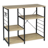 Luxe houten en metalen keukenkast van BukkitBow, keukenrek met afmetingen 90x40x83,5 cm voor opbergruimte in de keuken