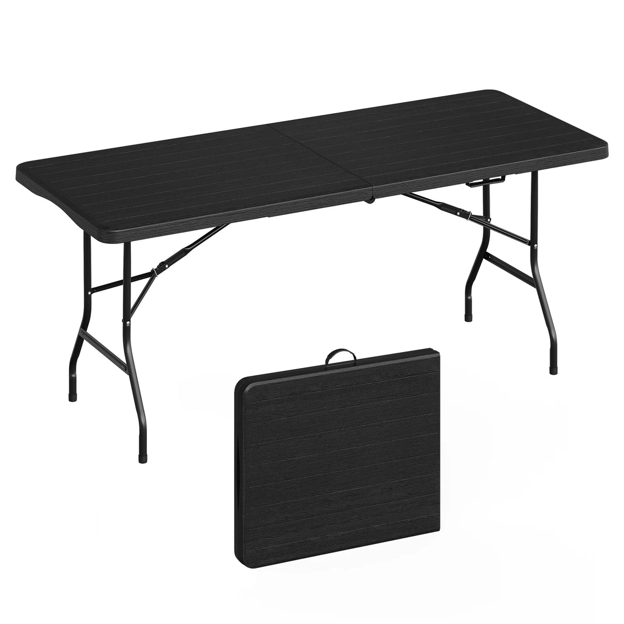 Luxe opvouwbare tuintafel van BukkitBow, 180cm, weerbestendig en geschikt voor buitengebruik, ideaal voor gezellige buitenmaaltijden.