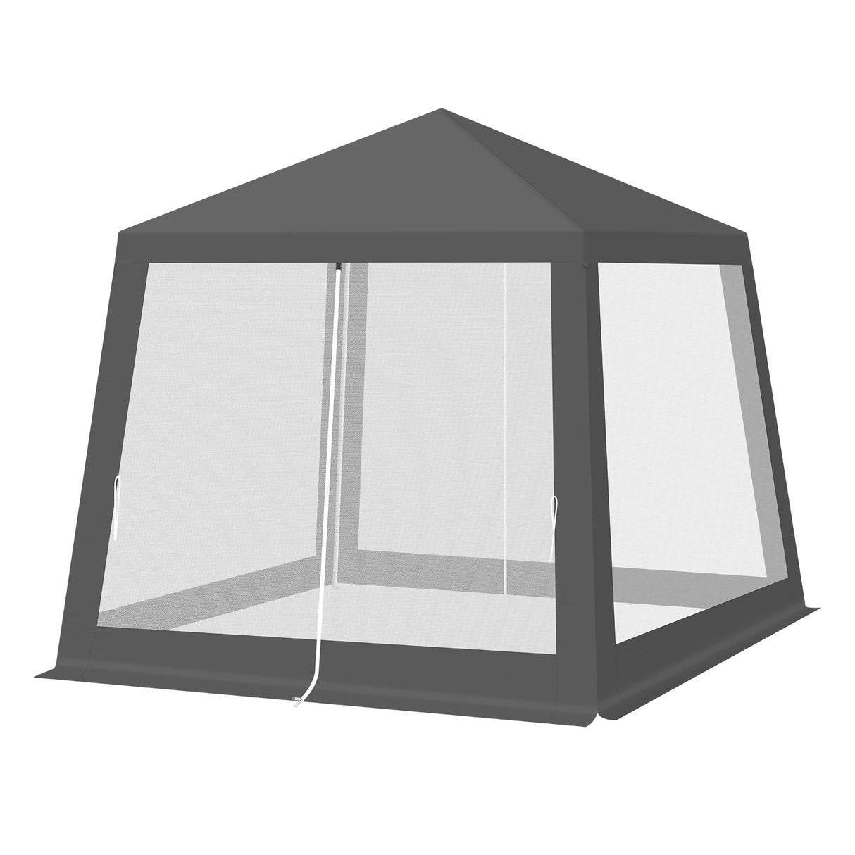 Luxe BukkitBow partytent 3x3m met muggennet en UV-bescherming, geschikt voor buitenfeestjes en evenementen.