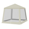 Luxe BukkitBow partytent 3x3m met muggennet en UV-bescherming, geschikt voor buitenfeestjes en evenementen.