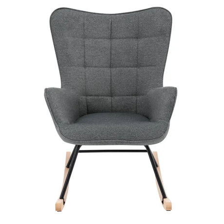 Luxe BukkitBow relaxstoel met zachte ribfluwelen bekleding, stevige metalen poten, moderne wingstijl en 46 cm zithoogte.