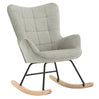 Luxe BukkitBow relaxstoel met moderne wingvorm, zachte ribfluwelen bekleding en stevige metalen poten, zithoogte 46 cm.