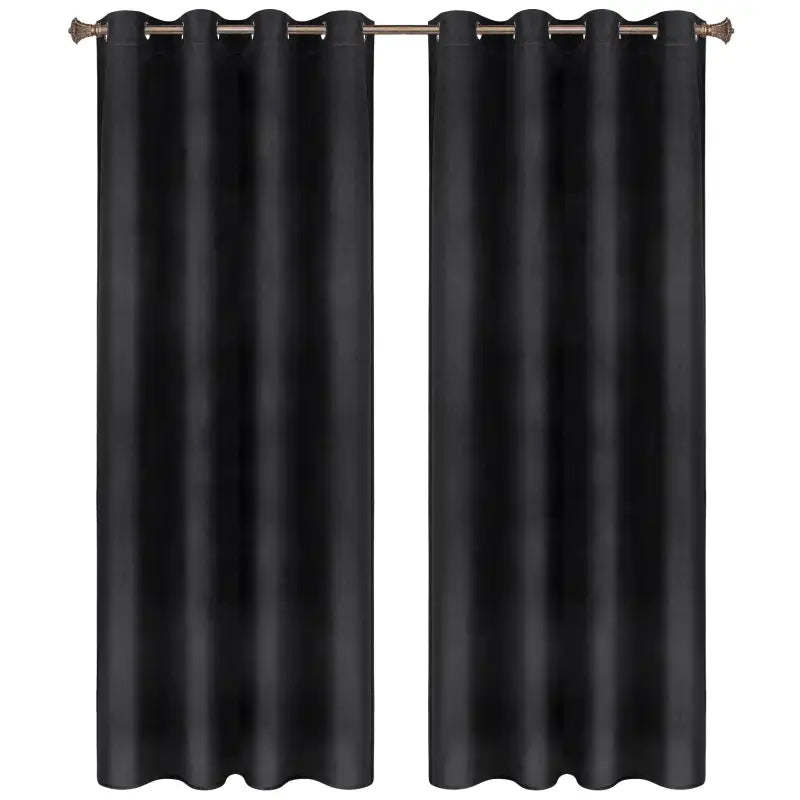 Luxe fluwelen verduisteringsgordijn van BukkitBow, dubbel geweven, 140cm breed, in verschillende lengtes, hangend voor raam.