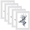 Massief houten fotolijst van BukkitBow, modern design, 5-delige set in diverse maten voor stijlvolle fotopresentatie