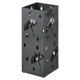 BukkitBow metalen paraplustandaard met regenwater en paraplu-ontwerp, roestvrij en duurzaam, 20x20x49cm, multifunctioneel gebruik.