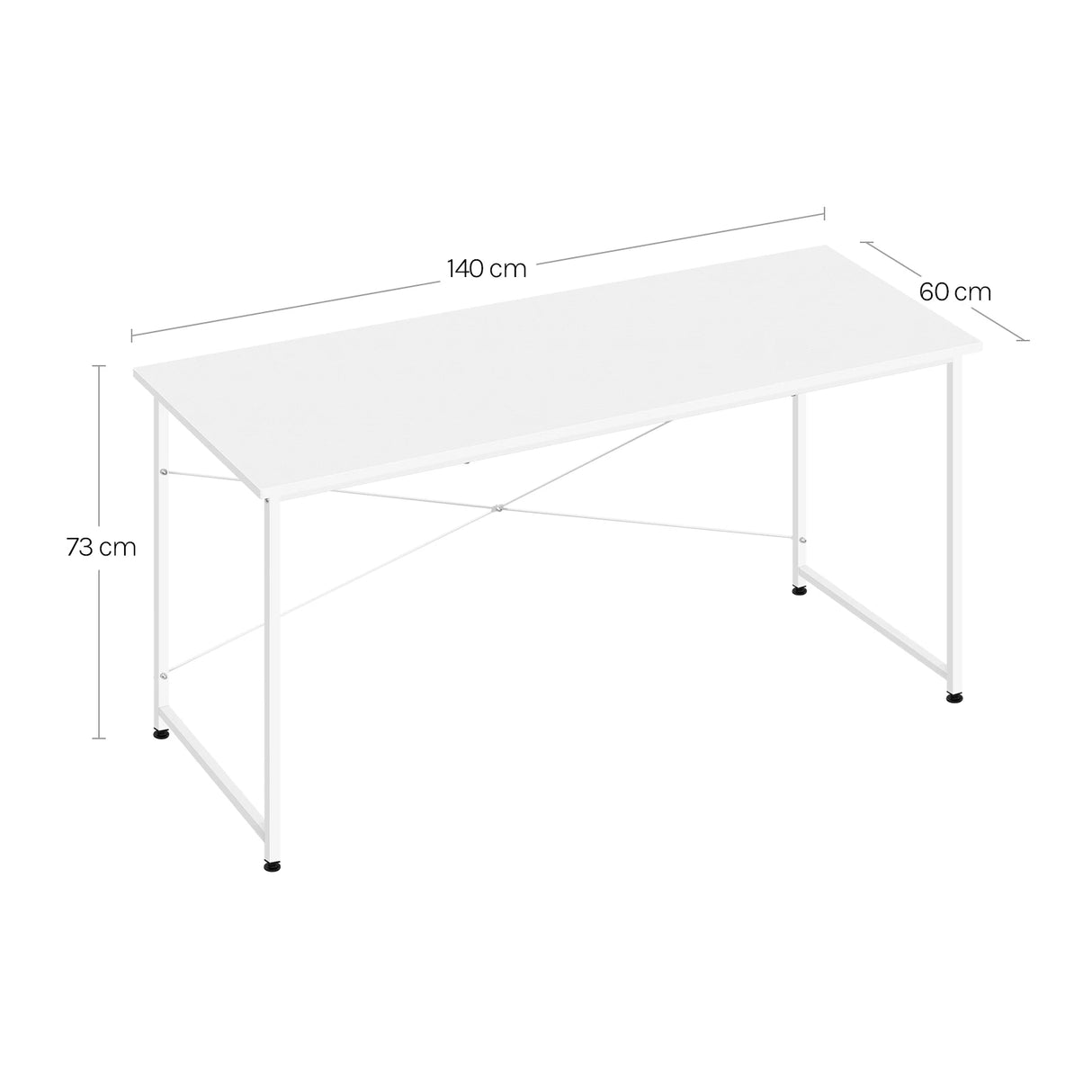 BukkitBow - Modern Bureau met Metalen Frame - Industrieel & Robuust