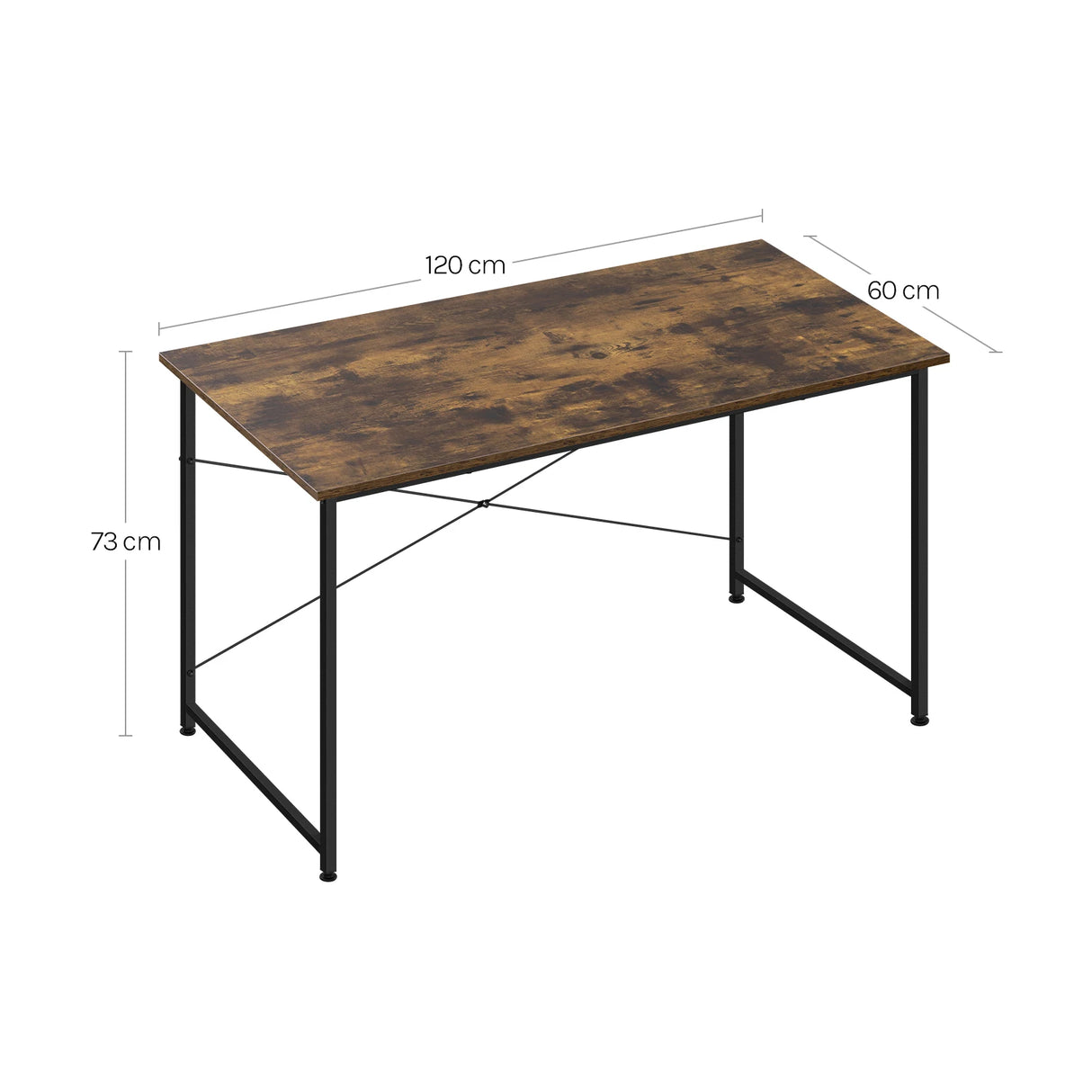 BukkitBow - Modern Bureau met Metalen Frame - Industrieel & Robuust