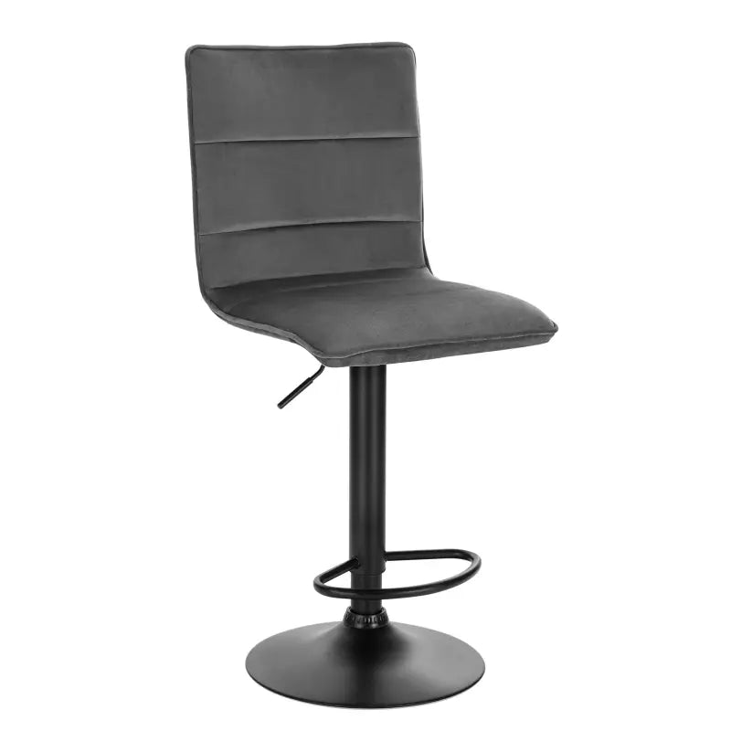 BukkitBow moderne barkruk met synthetisch leer of fluweel, verstelbaar, draaibaar, ergonomisch en met stalen frame, zithoogte 59-79 cm