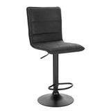 Moderne BukkitBow barkruk met synthetisch leer of fluweel, verstelbaar en draaibaar, ergonomisch design, zithoogte 59-79 cm.