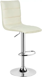 Moderne BukkitBow barkruk met synthetisch leer of fluweel, verstelbaar en draaibaar, met stalen frame en ergonomisch design, zithoogte 59-79cm.