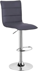 Moderne BukkitBow barkruk met synthetisch leer of fluweel, verstelbaar en draaibaar, met stalen frame en ergonomisch ontwerp.