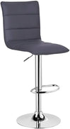 Moderne BukkitBow barkruk met synthetisch leer of fluweel, verstelbaar en draaibaar, met stalen frame en ergonomisch ontwerp.