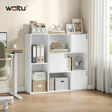 BukkitBow - Moderne Boekenkast met 8 Vakken en Deuren - FSC Hout