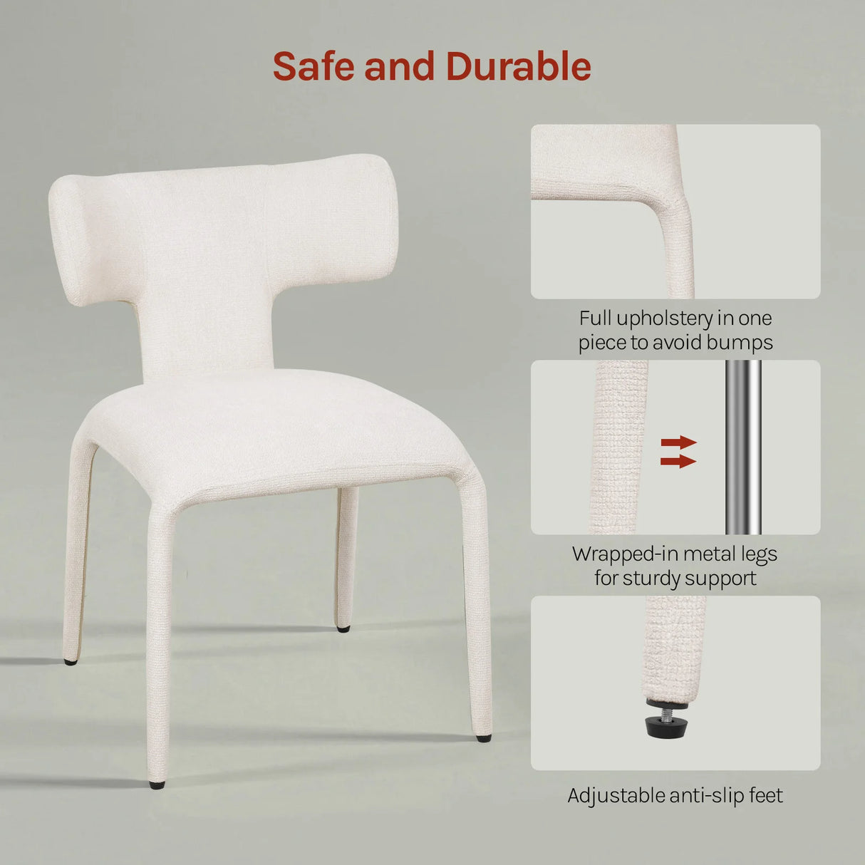 Set van 2 moderne BukkitBow eetkamerstoelen met metalen onderstel en wielen, comfortabele zit en strakke design.