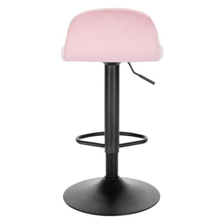 Moderne BukkitBow barkruk met fluweel en metaal, hoogte verstelbaar, 360° draaibaar, hoogdichtheidsschuim bekleding, tot 120kg.