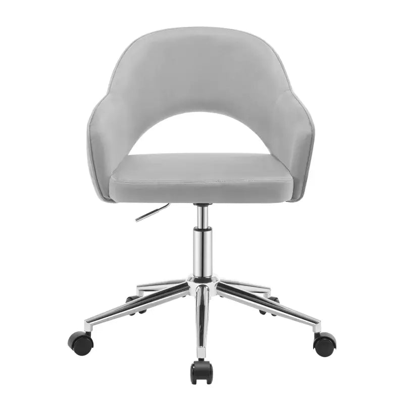 Velvet bureaustoel van BukkitBow met armleuningen, ergonomisch ontwerp, hoogte verstelbaar en zachte fluweel stof.
