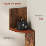 BukkitBow - Moderne Zigzag Wandplank met 5 Niveaus - Hoekmontage