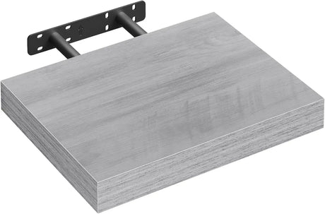 Moderne BukkitBow zwevende wandplank met verborgen bevestiging en houtlook, geschikt voor decoratie en opbergruimte in huis.