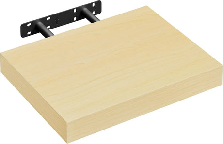 Moderne Zwevende Wandplank van BukkitBow met verborgen bevestiging en houtlook voor een strakke, eigentijdse muurdecoratie