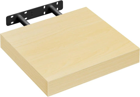 Moderne zwevende wandplank van BukkitBow met verborgen bevestiging en houtlook, perfect voor stijlvolle inrichting.