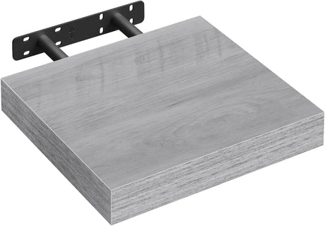 Moderne BukkitBow zwevende wandplank met verborgen bevestiging en houtlook, geschikt voor decoratie en opbergruimte in huis.