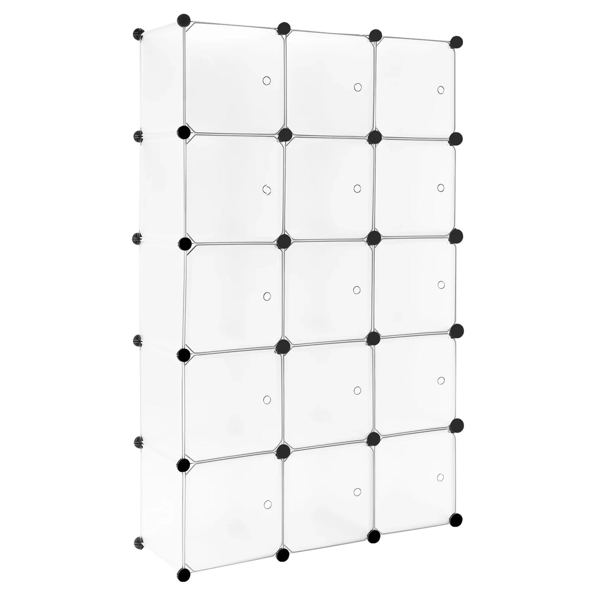 BukkitBow modulair opbergsysteem met 15 cubes en magnetische deuren, opbergrek voor organisatie en opslag.