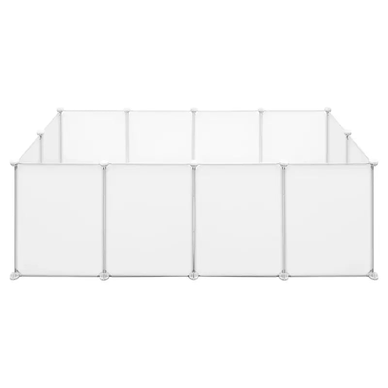 Modulaire dierenren van BukkitBow voor huisdieren zoals hamsters, konijnen, honden en katten, 72x142x45cm, inclusief gaas en frame.