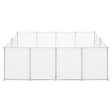 Modulaire dierenren van BukkitBow voor huisdieren zoals hamsters, konijnen, honden en katten, 72x142x45cm, inclusief gaas en frame.