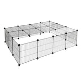 Modulaire IJzeren Knaagdieren Ren van BukkitBow, ventilatie, veilige kleine dieren behuizing, 147x111x37cm.