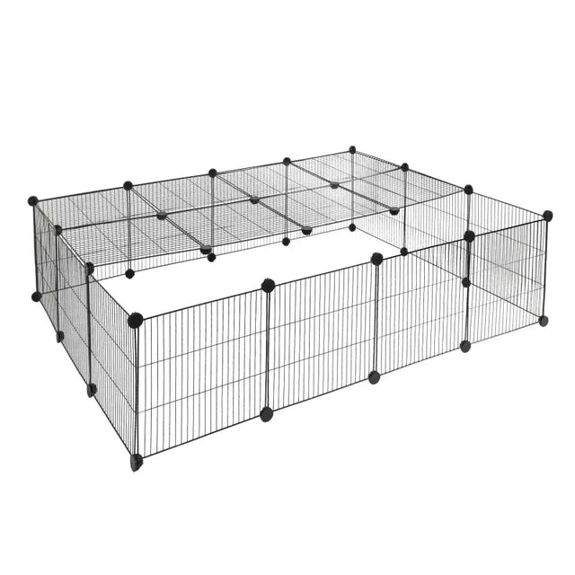 Modulaire IJzeren Knaagdieren Ren van BukkitBow, ventilatie, veilige kleine dieren behuizing, 147x111x37cm.