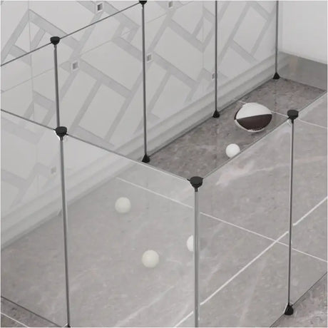 BukkitBow modulaire knaagdierenren met stevige panelen, geschikt voor konijnen en knaagdieren, afmetingen 100x200x70 cm.