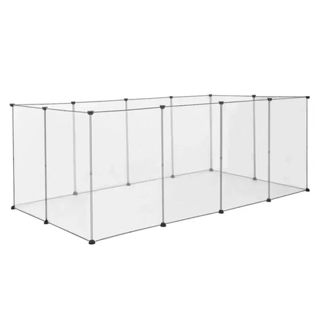 Modulaire BukkitBow knaagdierenren met stevige panelen, geschikt voor konijnen en knaagdieren, 100x200x70cm, geschikt voor dierenverblijf